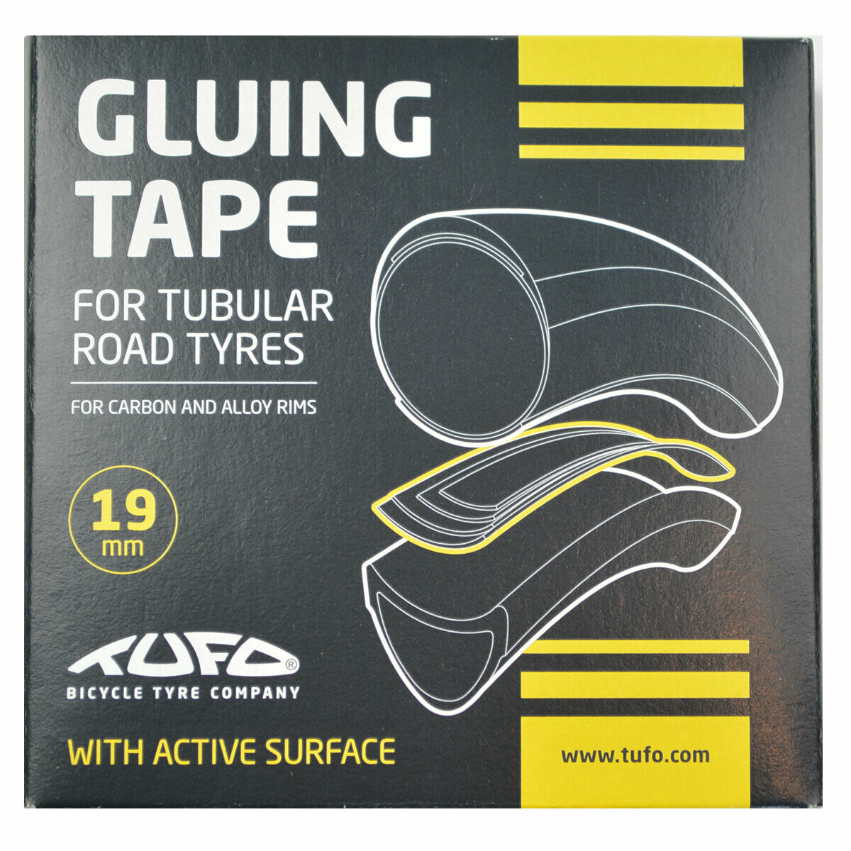Tufo Gluing Tape 19mm For 19-22mm Tubular Road Rim Tyres 1pc 
